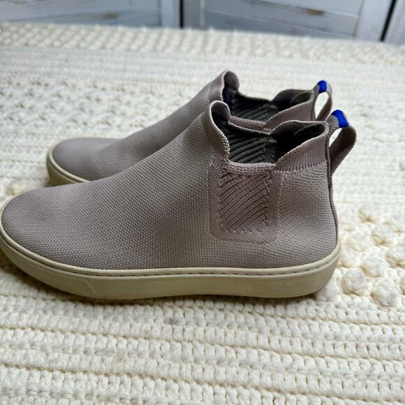 ROTHY'S Women's Size 6.5 Chelsea Boot Shoes Lilac Gray Slip On High Top Sneaker - Picture 7 of 14